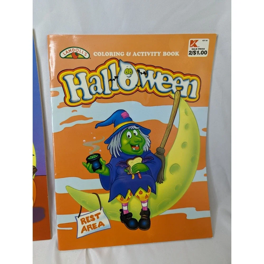 Landolls Halloween Coloring Activity Book Lot of‎ 2 1999 #2